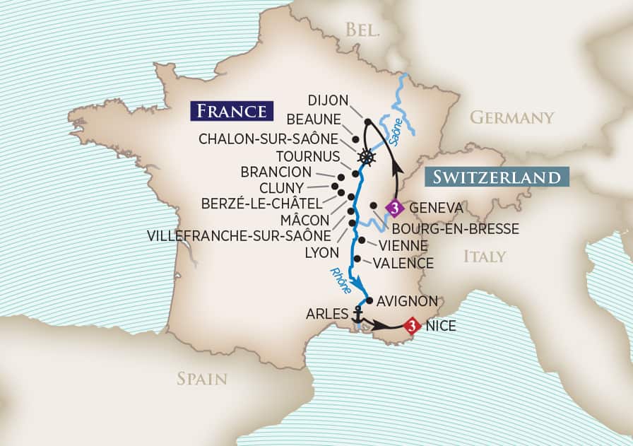 2025 Essence of Burgundy & Provence (Wine Cruise)  AmaWaterways™
